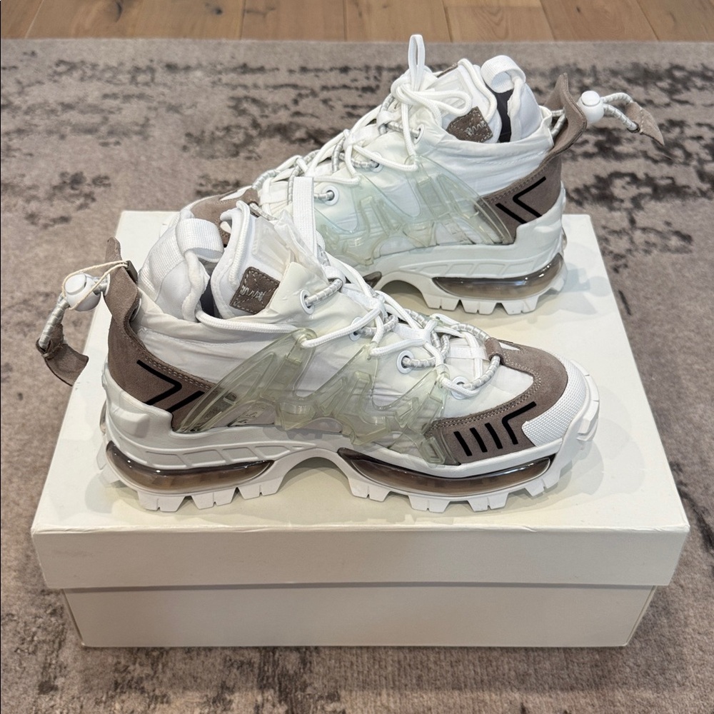 Emporio Armani chunky Nylon suede sneaker